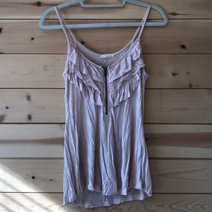 Lacey blush pink tank top